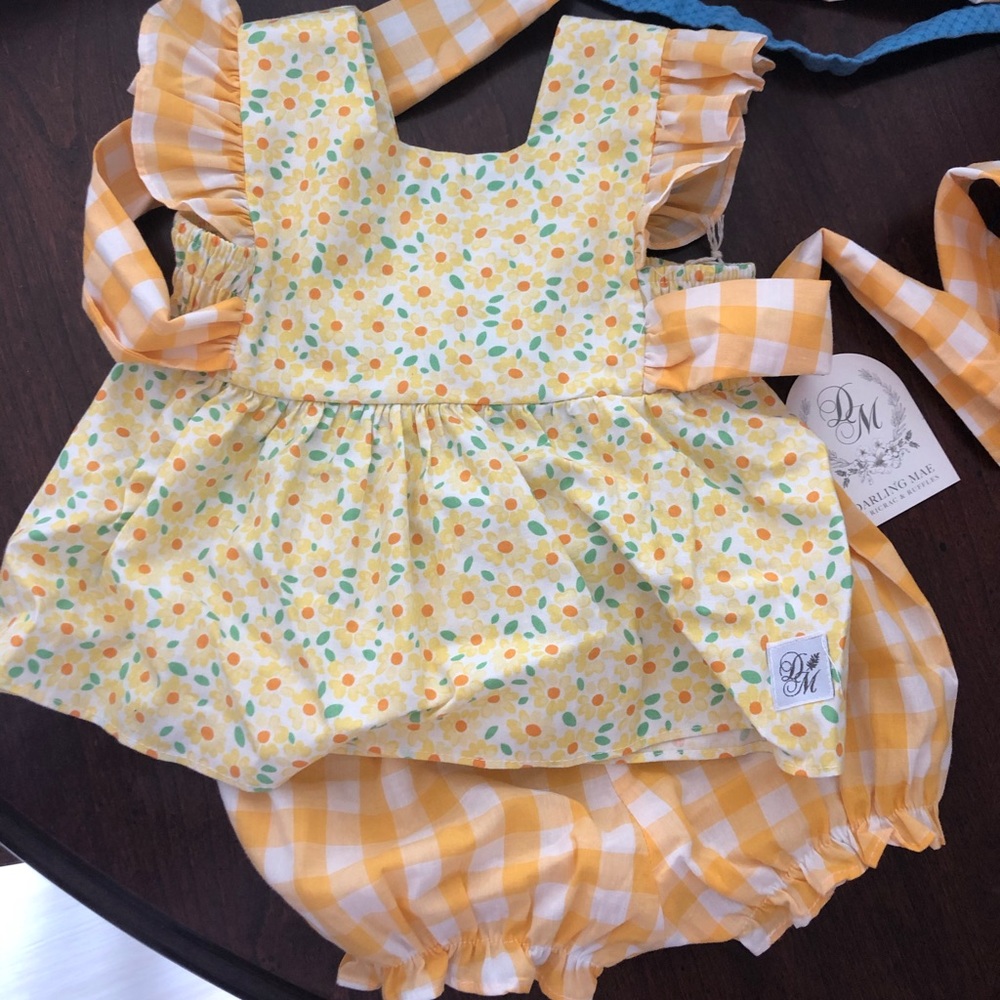 RicRac and ruffles Pinafore.